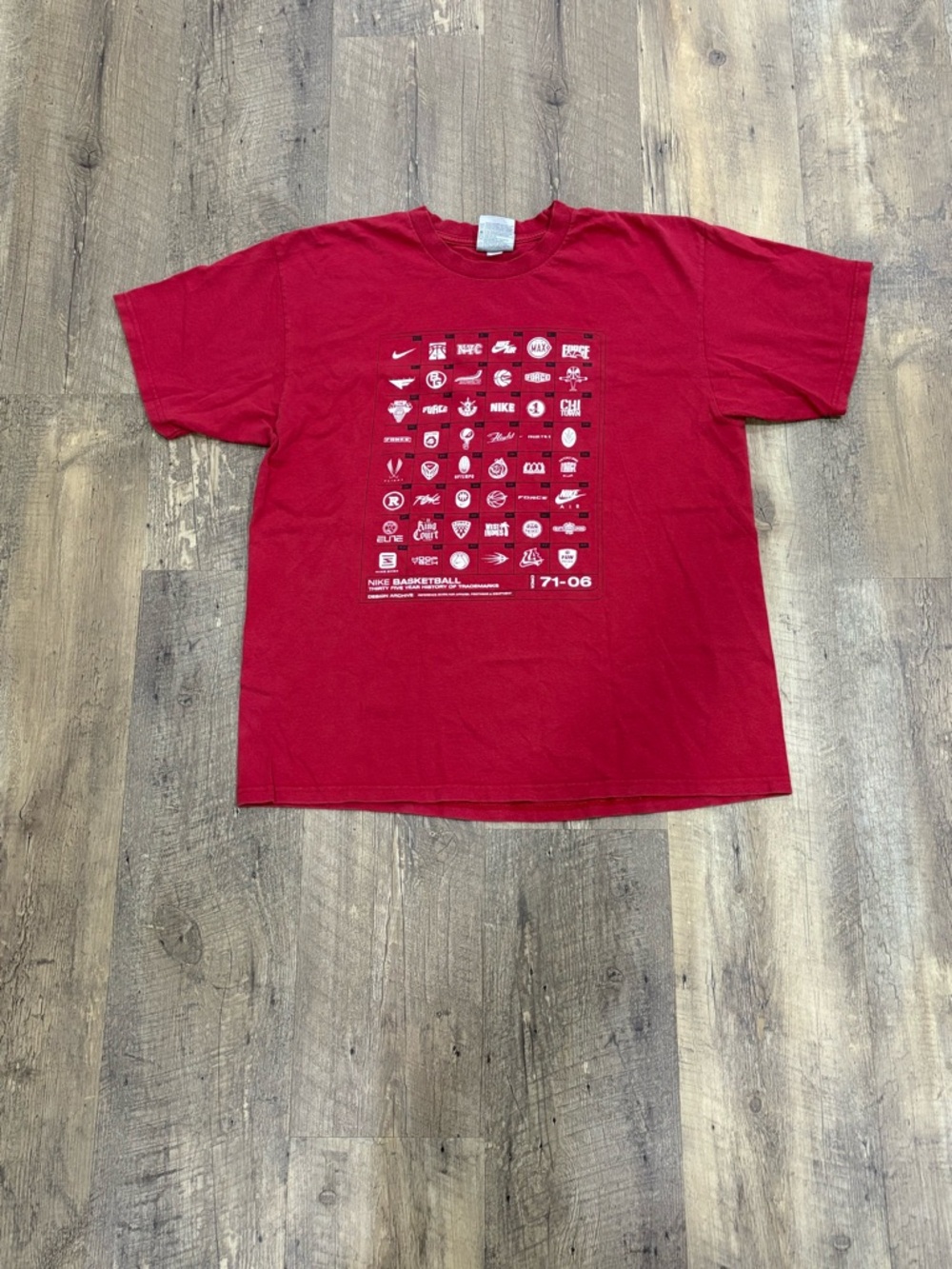 Vintage Nike Red Graphic Basketball Tee